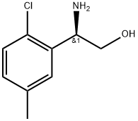 (2R)-2-amino-2-(2-chloro-5-methylphenyl)ethanol Struktur