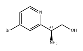 (2S)-2-amino-2-(4-bromopyridin-2-yl)ethanol Struktur