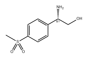 Benzeneethanol, β-amino-4-(methylsulfonyl)-, (βS)- Struktur