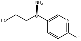 3-Pyridinepropanol, γ-amino-6-fluoro-, (γR)- Struktur