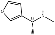 3-Furanmethanamine, N,α-dimethyl-, (αR)- Struktur