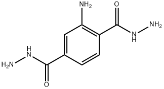 1,4-Benzenedicarboxylic acid, 2-amino-, 1,4-dihydrazide Struktur