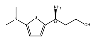 (S)-gama-amino-5-(dimethylamino)-2-thiophenepropanol Struktur