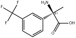 (R)-2-amino-2-(3-(trifluoromethyl)phenyl)propanoicacid Struktur