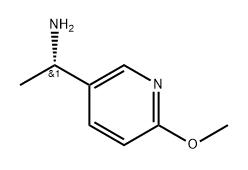 3-Pyridinemethanamine, 6-methoxy-α-methyl-, (αS)- Struktur