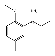 (R)-1-(2-methoxy-5-methylphenyl)propan-1-amine Struktur