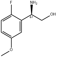 (2R)-2-amino-2-(2-fluoro-5-methoxyphenyl)ethan-1-ol Struktur