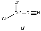 Cuprate(2-), dichloro(cyano-κC)-, lithium (1:2) Struktur