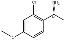 Benzenemethanamine, 2-chloro-4-methoxy-α-methyl-, (αR)- Struktur