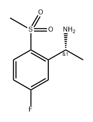 2-((1R)-1-Aminoethyl)-4-fluoro-1-(methylsulfonyl)benzene Struktur