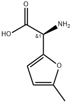 2-Furanacetic acid, α-amino-5-methyl-, (αS)- Struktur