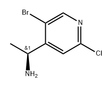 4-Pyridinemethanamine, 5-bromo-2-chloro-α-methyl-, (αS)- Struktur