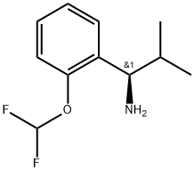 (R)-1-(2-(difluoromethoxy)phenyl)-2-methylpropan-1-amine hydrochloride Struktur