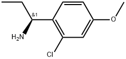 (S)-1-(2-chloro-4-methoxyphenyl)propan-1-amine Struktur