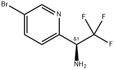 2-Pyridinemethanamine, 5-bromo-α-(trifluoromethyl)-, (αS)- Struktur