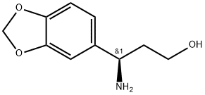 (R)-3-amino-3-(benzo[d][1,3]dioxol-5-yl)propan-1-ol Struktur