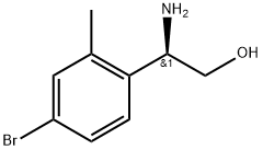 Benzeneethanol, β-amino-4-bromo-2-methyl-, (βR)- Struktur