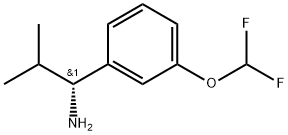 (R)-1-(3-(difluoromethoxy)phenyl)-2-methylpropan-1-amine Struktur