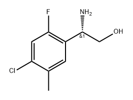 (S)-2-amino-2-(4-chloro-2-fluoro-5-methylphenyl)ethanol Struktur