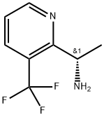 2-Pyridinemethanamine, α-methyl-3-(trifluoromethyl)-, (αS)- Struktur