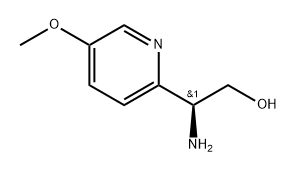 (S)-beta-amino-5-methoxy-2-pyridineethanol Struktur