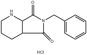 6-Benzyl-octahydro-1H-pyrrolo[3,4-b]pyridine-5,7-dione hydrochloride Struktur