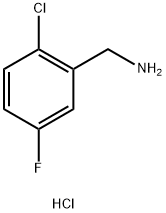 Benzenemethanamine, 2-chloro-5-fluoro-, hydrochloride (1:1) Struktur