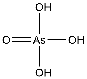 Arsenate(1-), trihydroxyoxo-, (T-4)- Struktur