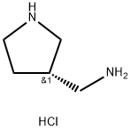 3-Pyrrolidinemethanamine, hydrochloride (1:2), (3S)- Struktur