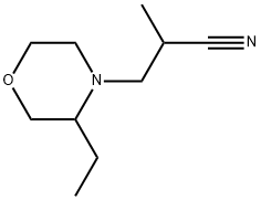 4-Morpholinepropanenitrile, 3-ethyl-α-methyl- Struktur