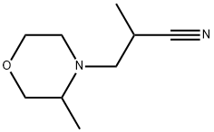 4-Morpholinepropanenitrile, α,3-dimethyl Struktur