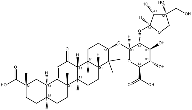 apioglycyrrhizin Struktur