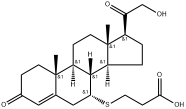 desoxycorticosterone-7-mercaptopropionic acid Struktur