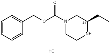 (R)-4-N-CBZ-2-ETHYLPIPERAZINE-HCl Struktur