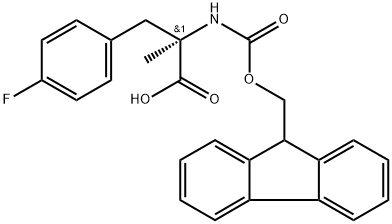 Fmoc-α-methyl-D-4-fluorophenylalanine Struktur