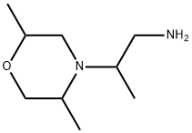 4-Morpholineethanamine, β,2,5-trimethyl- Struktur