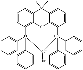 Iodo[1,1′-(9,9-dimethyl-9H-xanthene-4,5-diyl)bis(1,1-diphenylphosphine-P)]copper(I) Struktur