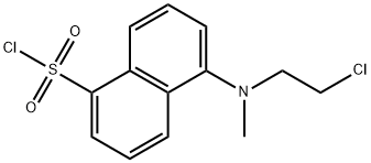 1-Naphthalenesulfonyl chloride, 5-[(2-chloroethyl)methylamino]- Struktur