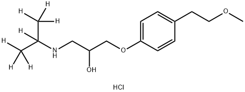 (±)‐METOPROLOL‐D7 HCL Struktur