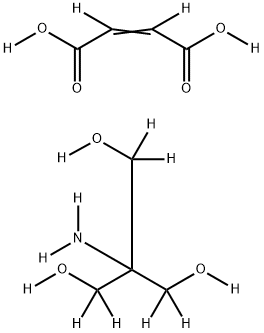 TRIS Maleate-d15 [1:1 Mixture of Maleic Acid and Tris(hydroxymethyl)aminomethane-d11 Salt] Struktur