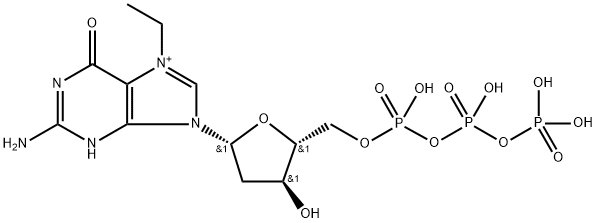 N(7)-ethyldeoxyguanosine 5'-triphosphate Struktur