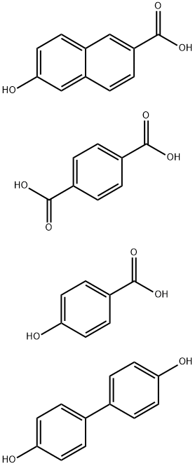 1,4-Benzenedicarboxylic acid polymer with [1,1'-biphenyl]-4,4'-diol, 4-hydroxybenzoic acid and 6-hydroxy-2-naphthalenecarboxylic acid Struktur