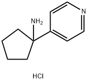 1-(4-Pyridinyl)cyclopentanamine hydrochloride (1:1) Struktur