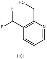 2-Pyridinemethanol, 3-(difluoromethyl)-, hydrochloride (1:1) Struktur