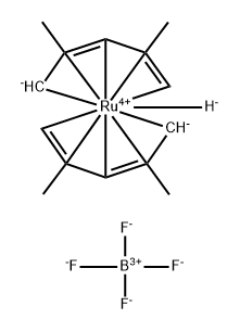 (H5-2,4-DIMETHYL-2,4-PENTADIENYL)(H4-2,4-DIMETHYLPENTA-1,3-DIENE)RUTHENIUM(II)]TETRAFLUOROBORATE Struktur