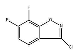 3-chloro-6,7-difluorobenzo[d]isoxazol Struktur