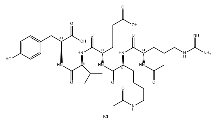 Diacetylsplenopentin hydrochloride Struktur