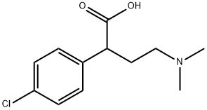 Benzeneacetic acid, 4-chloro-α-[2-(dimethylamino)ethyl]- Struktur