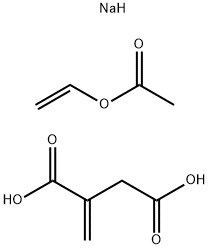 Methylenebutanedioic acid polymer with ethenyl acetate, hydrolyzed, sodium salts Struktur