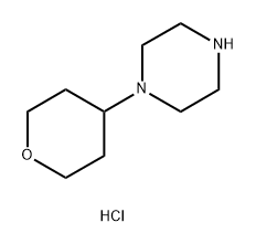 Piperazine, 1-(tetrahydro-2H-pyran-4-yl)-, hydrochloride (1:1) Struktur